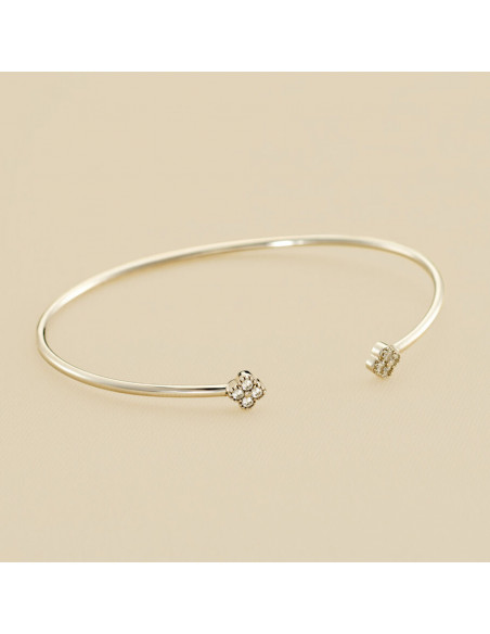 Bracelet Jonc BELOVED De AGATHA En Argent Et Oxydes