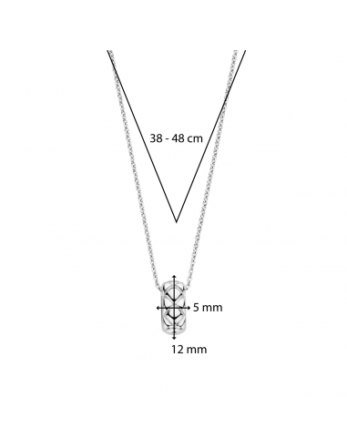Collier Matelassé  Ti Sento En Argent 34015SI