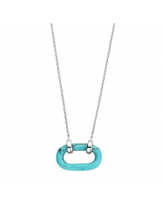 Collier Argent Ti Sento Bicolore Et Turquoise 34012TQ