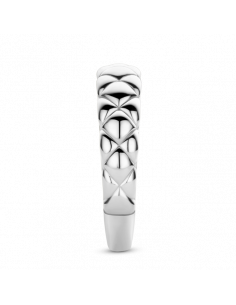 Bague Matelassé Motif Trèfles Ti Sento En Argent 2