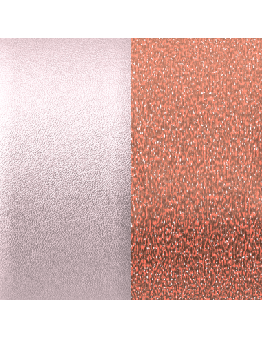 Cuir Les Georgettes Modèle 8MM Lavande Irisé/Corail