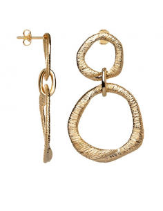 Boucle d'Oreilles Pendantes Alizée De Saunier En Plaqué Or 70415360100