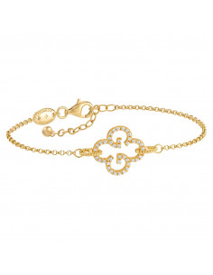 Bracelet CHARLES GARNIER En vermeil Et Trèfle En oxydes de zirconium