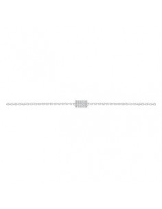 Bracelet empierré or gris 375 18cm Lore L6A01GZ