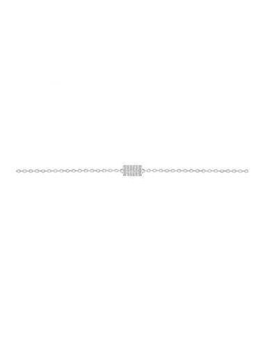 Bracelet empierré or gris 375 18cm Lore L6A01GZ