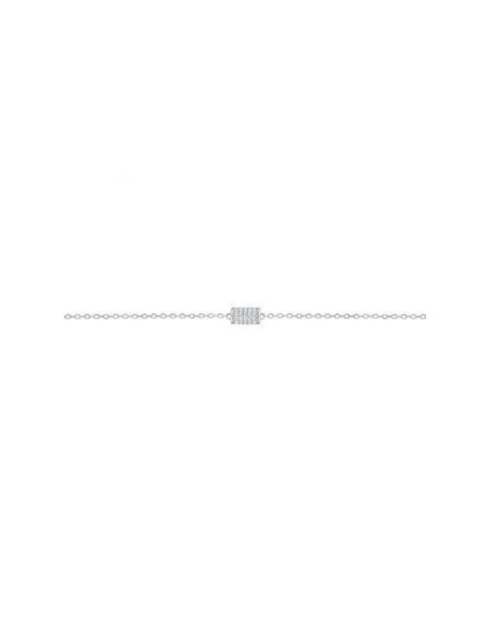 Bracelet empierré or gris 375 18cm Lore L6A01GZ