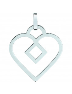Pendentif tout or gris 375 Lore L1A19G