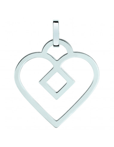 Pendentif tout or gris 375 Lore L1A19G