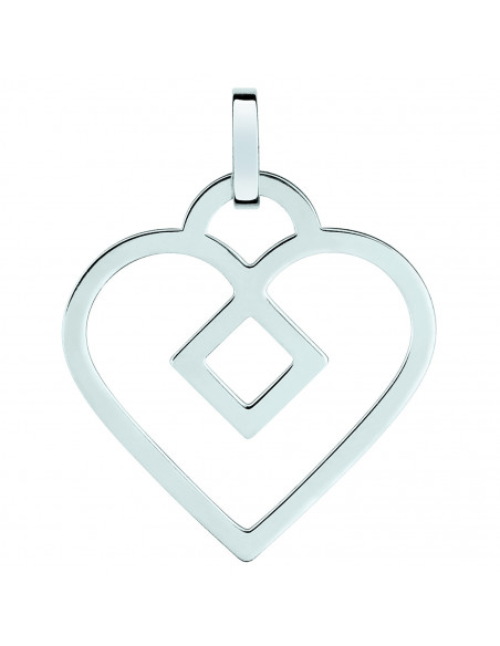 Pendentif tout or gris 375 Lore L1A19G