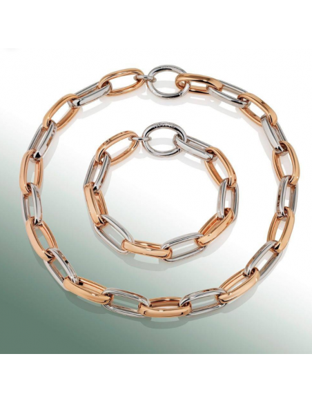 Bracelet Pesavento Anneaux Argent Bicolore
