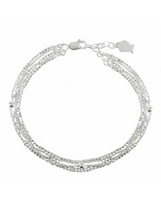 Bracelet 5 Multi-Chaînes En Argent Clio Blue