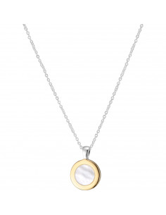 Collier Maillon Et Son Pendentif Nacre En Argent Clio Blue CO3538