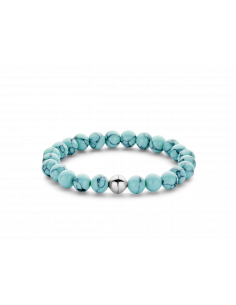 Bracelet Argent  Perles Turquoise