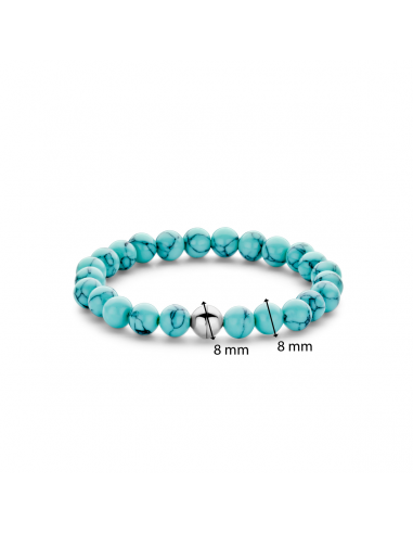 Bracelet Argent  Perles Turquoise