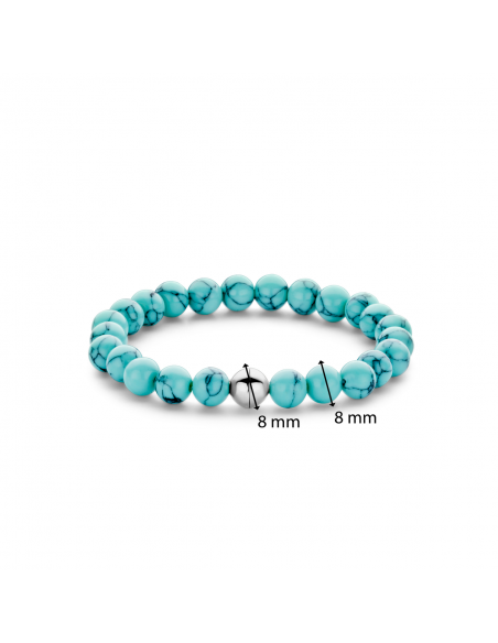 Bracelet Argent  Perles Turquoise