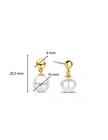 Boucles d'Oreilles Argent Avec Perles Blanches Ti Sento 7913YP