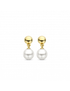 Boucles d'Oreilles Argent Avec Perles Blanches Ti Sento 2