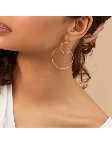 Boucles d'Oreilles Cassini De AGATHA En Doré