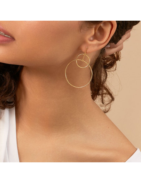 Boucles d'Oreilles Cassini De AGATHA En Doré