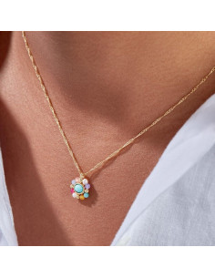 Collier Doré ARLEQUIN De AGATHA Multicolore 2