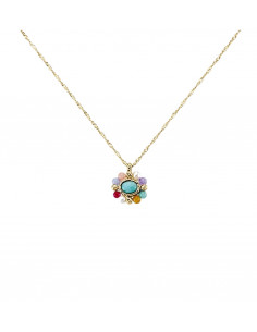 Collier Doré ARLEQUIN De AGATHA Multicolore
