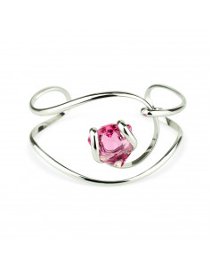 Bracelet Andréa Marazzini métal argenté en cristal de Swarovski Rose  RHMOVFUBR1