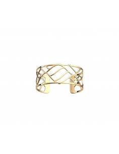 Bracelet Manchette Les Georgettes  Modèle 25mm Wavy Finition Or Jaune 70417310100 2