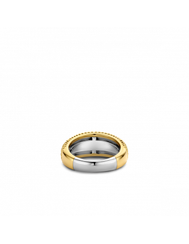 Bague Dôme En Argent Plaqué Or Ti Sento 12277sy
