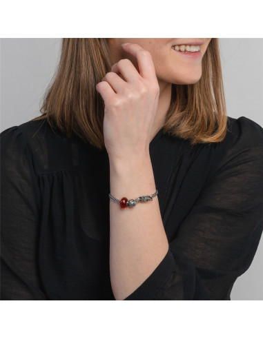 Bracelet Poinsettia Trollbeads Argent  TAGBO-01757 TAGBO-01757
