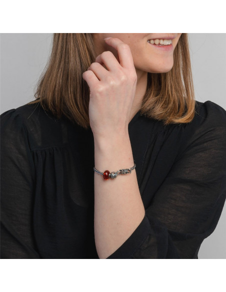 Bracelet Poinsettia Trollbeads Argent  TAGBO-01757 TAGBO-01757