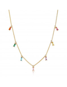 Collier PRINCESS BAGUETTE multicolore - SIF JAKOBS SJ-C1074-XCZ-SG