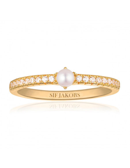 Bague ELLERA PERLA UNO - SIF JAKOBS SJ-R12284-CZ-SG