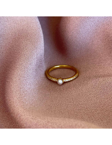 Bague ELLERA PERLA UNO - SIF JAKOBS SJ-R12284-CZ-SG