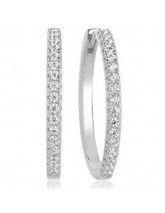 Boucles d'oreilles ELLERA HOOPS X-GRANDE - SIF JAKOBS SJ-E22030-CZ-SS