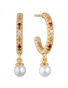 Boucles d'oreilles ELLERA PERLA MEDIO multicolore - SIF JAKOBS SJ-E12280-ACZ-SG