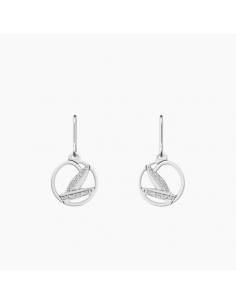 Les Boucles d'oreilles Georgettes Rose Des Sables Finition argenté 16mm 70438441600