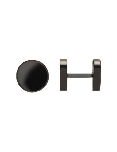 Boucle d'Oreilles Eas Acier Noir Jourdan