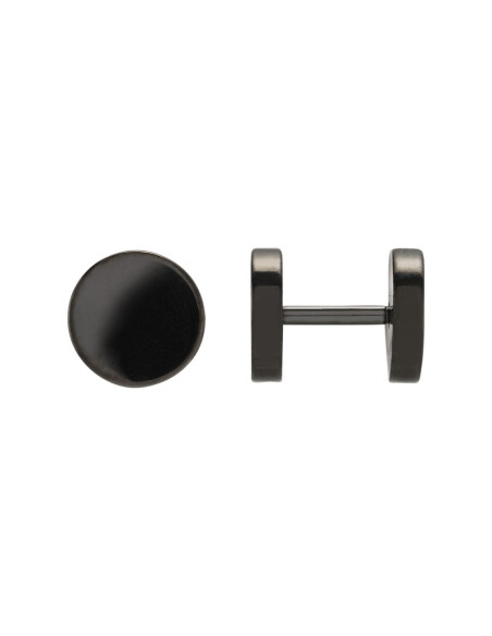 Boucle d'Oreilles Eas Acier Noir Jourdan
