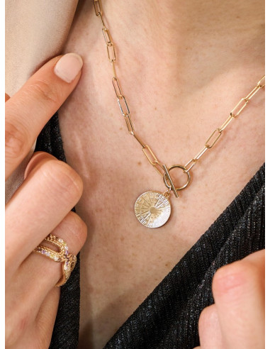 Collier Plaqué Or Zéphir Saunier