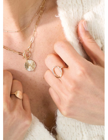 Bague Brise De Saunier En Plaqué Or 70414650108