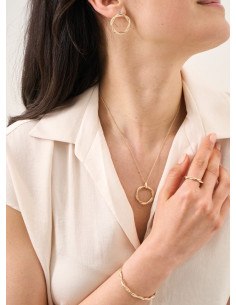 Collier Filage De Saunier En Plaqué Or 2