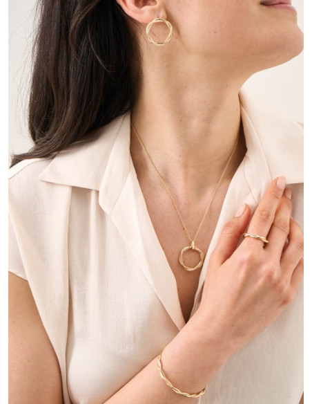 Collier Filage De Saunier En Plaqué Or