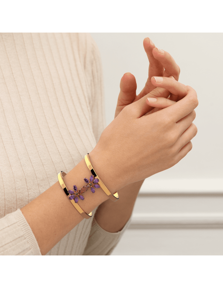 Bracelet Manchette Les Georgettes Précieuses Modèle 40mm SHEHERAZADE Finition Doré 70440430105