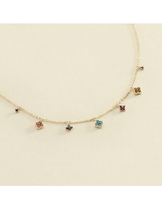 Collier Ras De Cou AGATHA Beloved Multicolore En Plaqué... 2