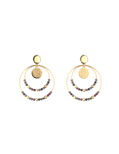 Boucles d'Oreilles Les Cadettes Perroquet Perle Finition Doré 70441591910