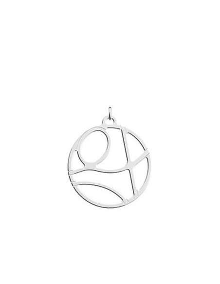 Pendentif Les Georgettes Valse finition plaqué argent rhodié 25MM 70412871600