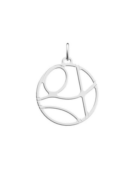 Pendentif Les Georgettes Valse Finition Argenté Rhodié 25MM 70412871600
