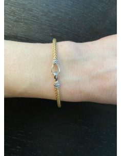 Bracelet Argent VALENZI Jaune Crochet TRBABYHOOKYW 2