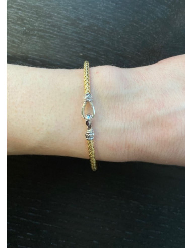 Bracelet Argent VALENZI Jaune Crochet TRBABYHOOKYW