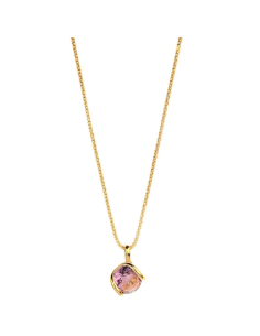 Collier Andréa Marazzini métal Doré Bubble en cristal Couleur Iris